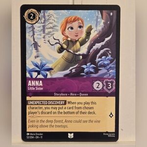 Frozen Anna Little Sister 52/204 Disney Lorcana Chapter 11 Winterspell TCG Card